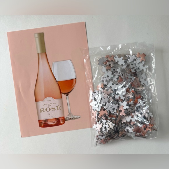 NWT Galison Rose All Day 2-in-1 Shaped Puzzle Set 500+ Pieces - Picture 6 of 8